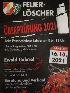 Feuerlöscherüberprüfung