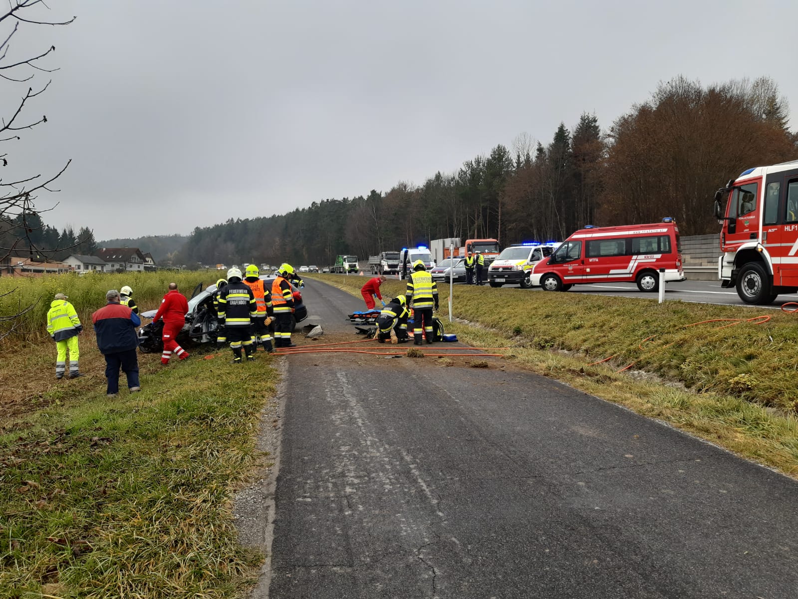 schwerer Verkehrsunfall 29.11.2022