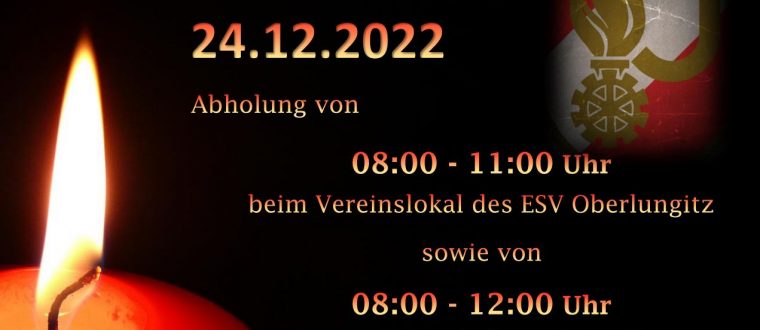 Friedenslicht am 24.12.2022