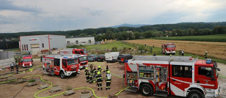 Abschnittsübung: Brand im Fernheizwerk Lafnitz