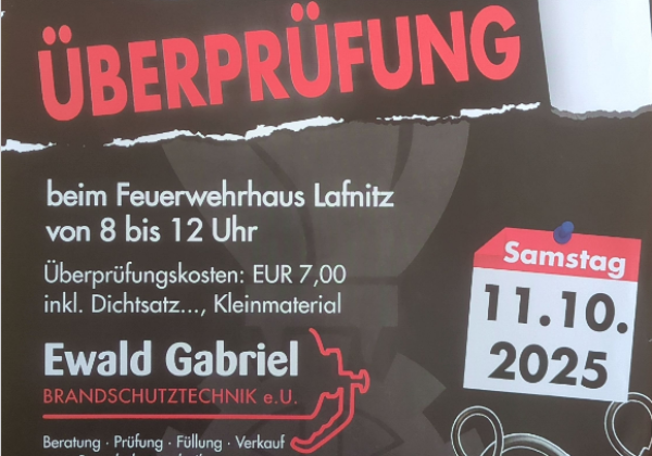 Feuerlöscherüberprüfung