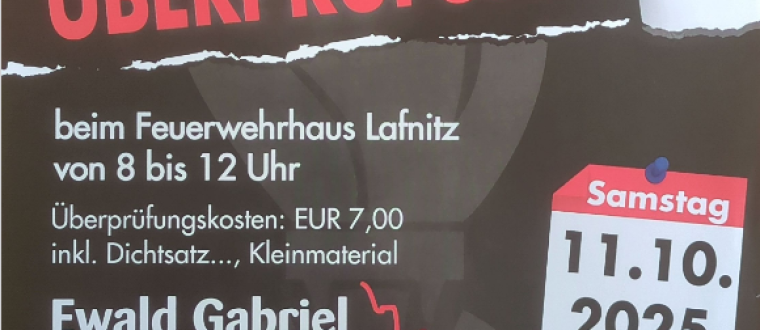 Feuerlöscherüberprüfung