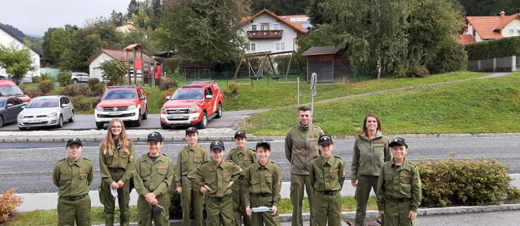 Wissenstest und Wissenstestspiel der Feuerwehrjugend in St. Lorenzen