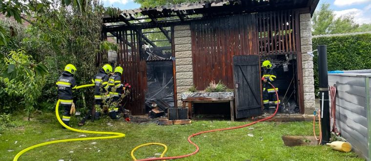 Einsatz: Brand einer Gartenhütte