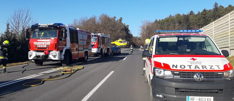 Einsatz: Verkehrsunfall B54