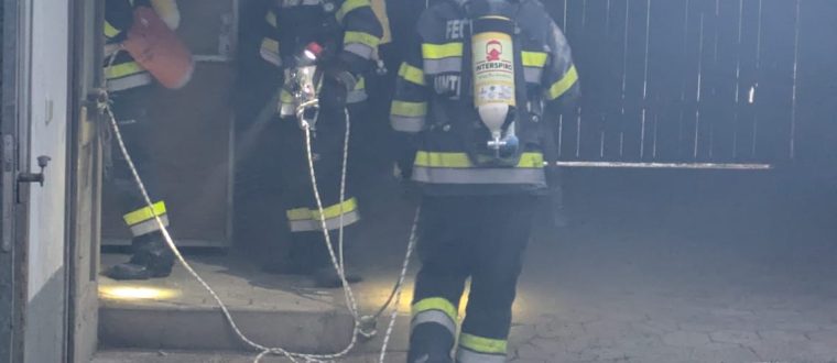 Übung: Wirtschaftsgebäudebrand Oberlungitz